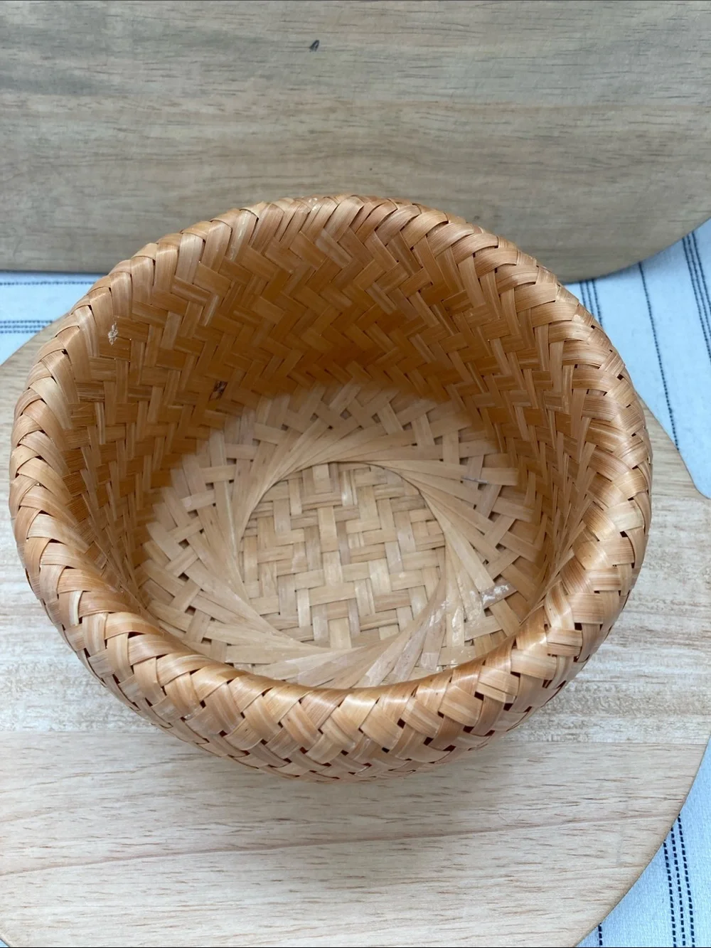 SALE! 70% Off Vintage Woven Rattan Decorative Bowl - Natural Tan Set of 3